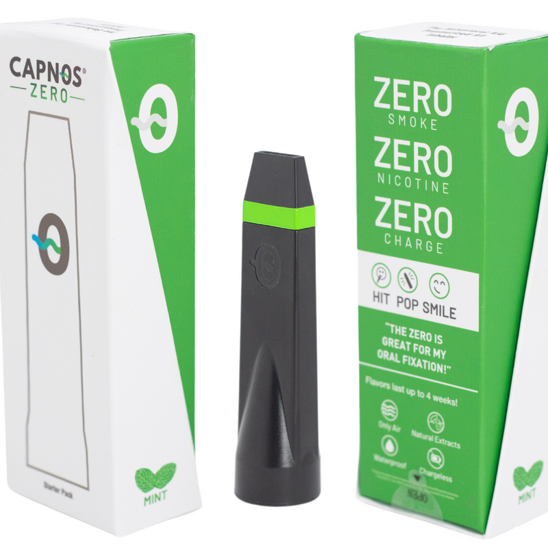 The CAPNOS ZERO and all you need to begin your journey to quitting vaping. 