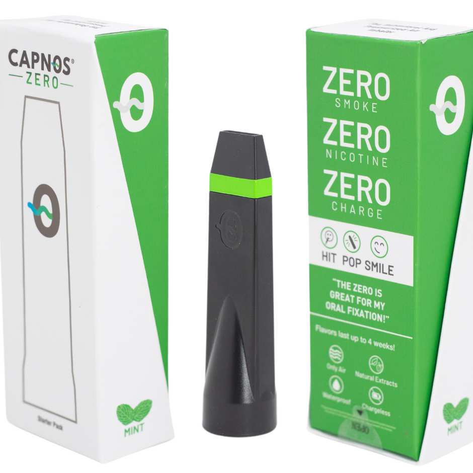 The CAPNOS ZERO and all you need to begin your journey to quitting vaping. 