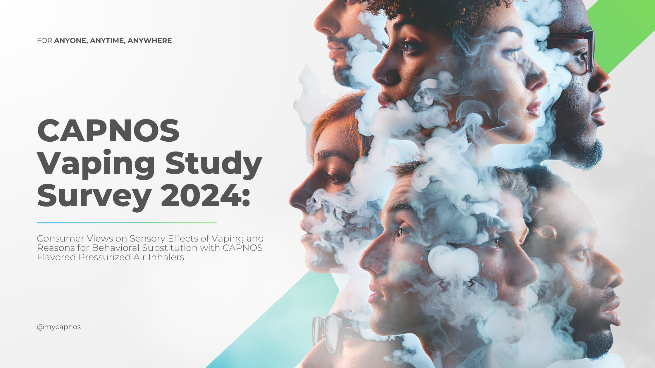 CAPNOS Vaping Study Survey 2024: Consumer Views on Sensory Effects of Vaping and Reasons for Behavioral Substitution with CAPNOS Flavored Pressurized Air Inhalers.