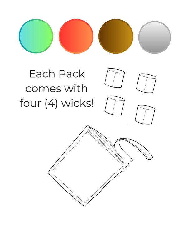 Blank Inhaler Wicks – CAPNOS Legura 4‑Pack