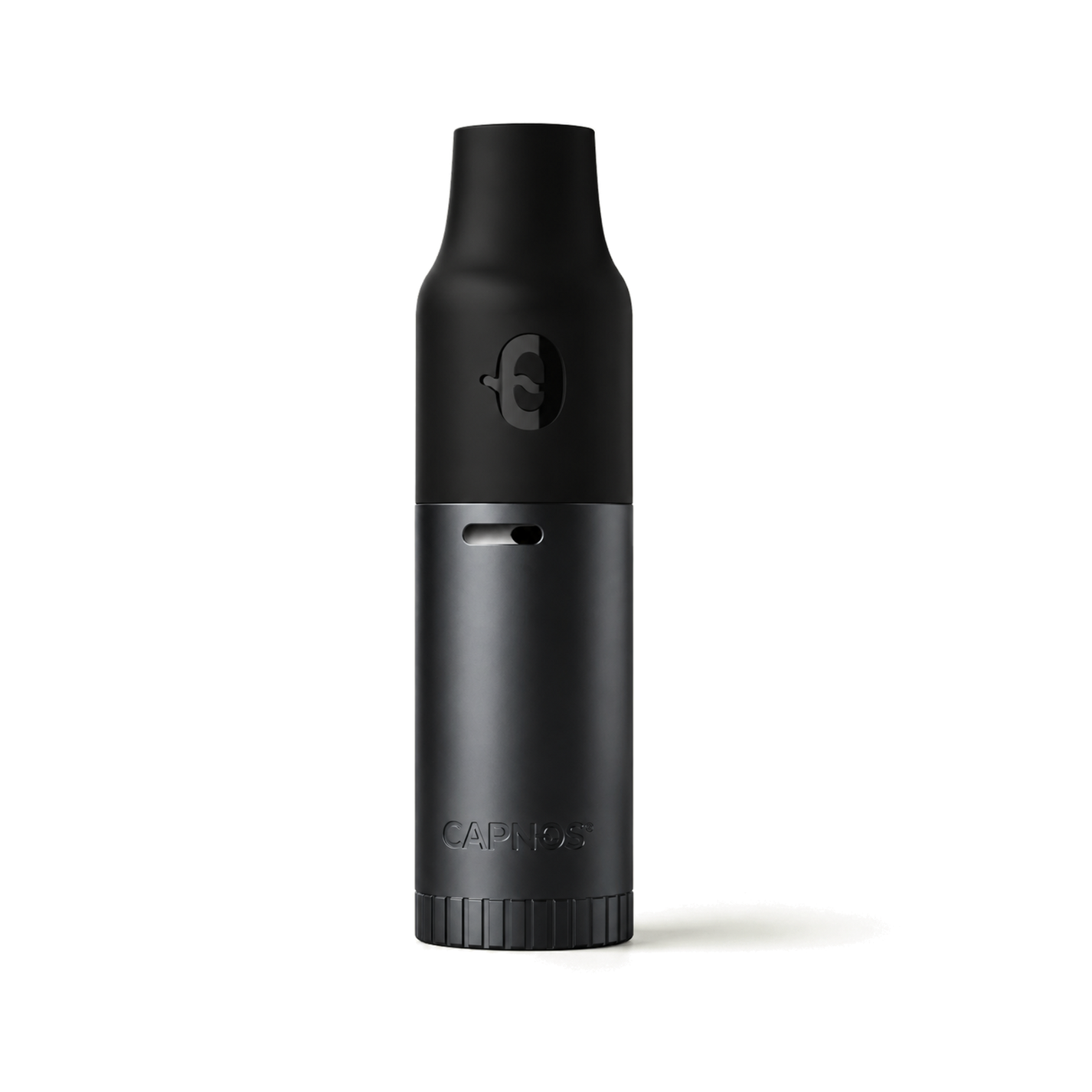 CAPNOS Legura front view — matte black pressurized-air device